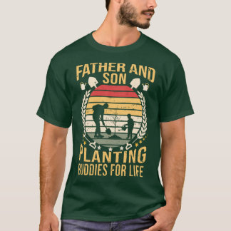 Vader en zoon planten t-shirt