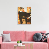  vader en zoon portret van Mary Cassatt Canvas Afdruk (Insitu (Woonkamer))