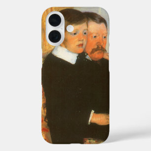  vader en zoon portret van Mary Cassatt iPhone 16 Hoesje