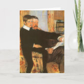  vader en zoon portret van Mary Cassatt Kaart (Voorkant)