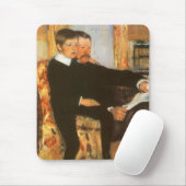  vader en zoon portret van Mary Cassatt Muismat (Met muis)