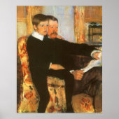  vader en zoon portret van Mary Cassatt Poster (Voorkant)