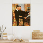  vader en zoon portret van Mary Cassatt Poster (Keuken)