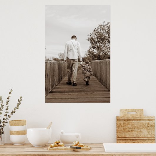 Vader en zoon poster (Keuken)