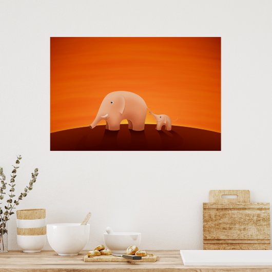 Vader en zoon poster (Keuken)