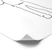 Vader en zoon print, vaders cadeautjes van zoon, F Poster (Hoek)