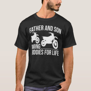 Vader en Zoon Rijden Buddies voor het Leven Motorc T-shirt