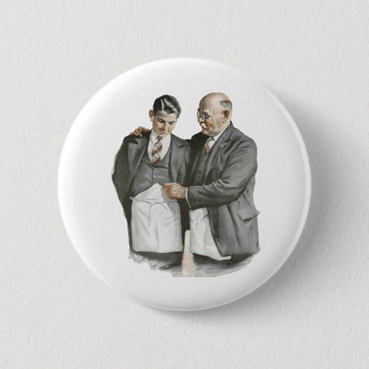 Vader en zoon ronde button 5,7 cm (Voorkant)