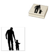 Vader en zoon rubberstempel (Gestempeld)