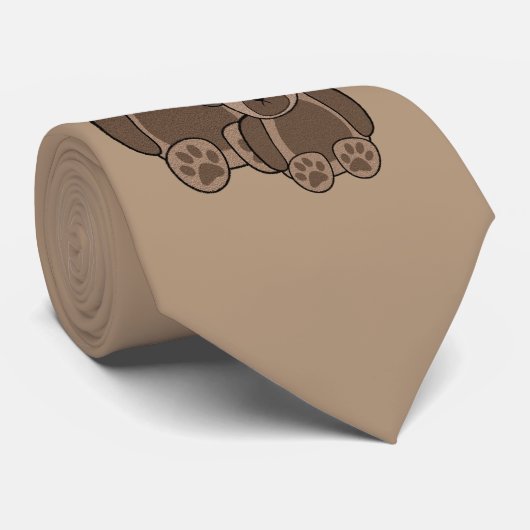 Vader en zoon Teddy Bears Stropdas (Opgerold)