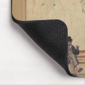 Vader en zoon van de kunstenaar op de deur muismat (Hoek)