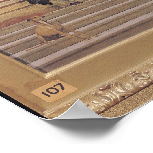 Vader en zoon van de kunstenaar op de deur poster (Hoek)