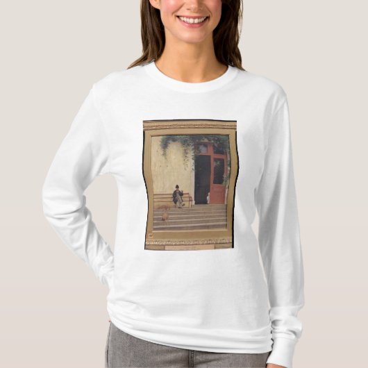 Vader en zoon van de kunstenaar op de deur t-shirt (Voorkant)
