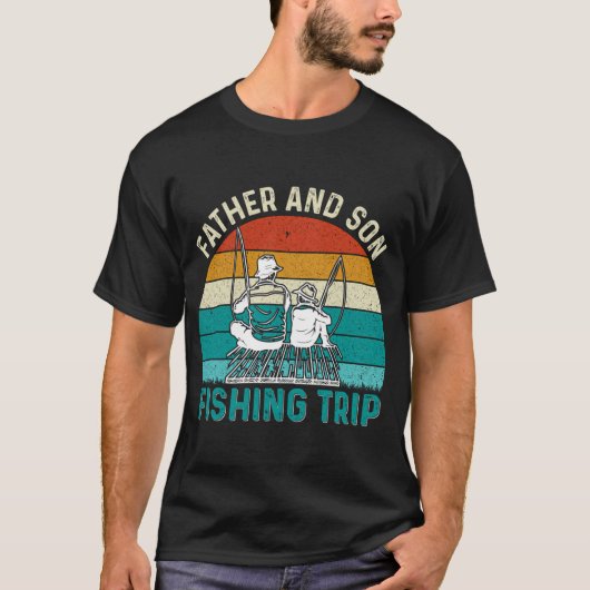 Vader en zoon visreis t-shirt (Voorkant)