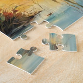 Vader en zoon vissen legpuzzel (Zijkant)