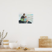 Vader en zoon vissen poster (Keuken)