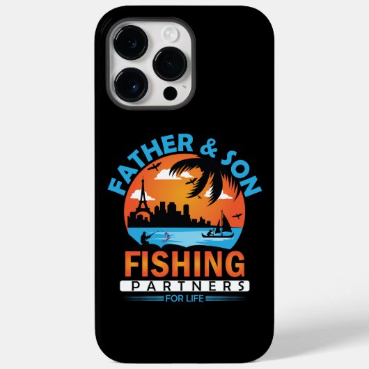 Vader en zoon Vist partners voor het leven Case-Mate iPhone Case (Achterkant)