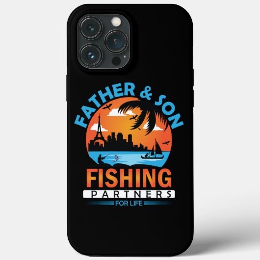 Vader en zoon Vist partners voor het leven Case-Mate iPhone Case (Achterkant)