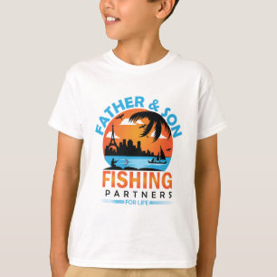 Vader en zoon Vist partners voor het leven T-shirt