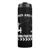 Vader en zoon Vist partners voor het leven Thermosbeker (Voorkant)