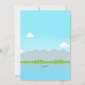 Vader en zoon Vist Vaderdag Kaart (Achterkant)