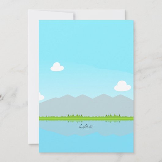 Vader en zoon Vist Vaderdag Kaart (Achterkant)