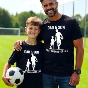 Vader en zoon Voetbal Bond - Beste vrienden voor h T-shirt