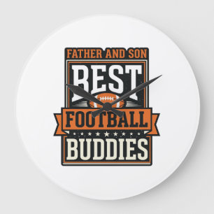 Vader en Zoon Voetbal Buddies Vintage T-shirt Desi Grote Klok