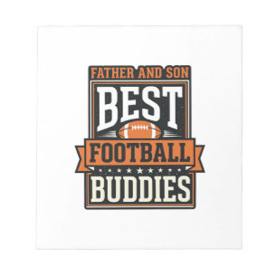 Vader en Zoon Voetbal Buddies Vintage T-shirt Desi Notitieblok