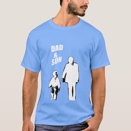 Vader en zoon vrienden t-shirt (Voorkant)