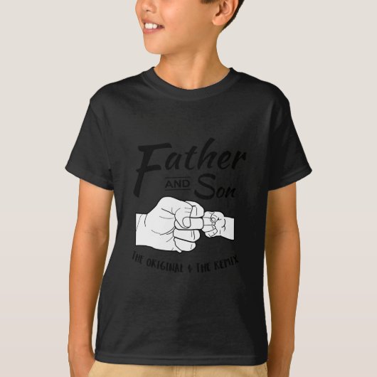Vader en zoon vuistslag t-shirt (Voorkant)