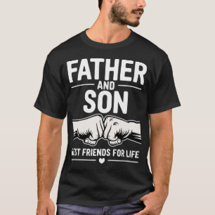 Vader en zoon vuiststoot onbreekbare band familie t-shirt