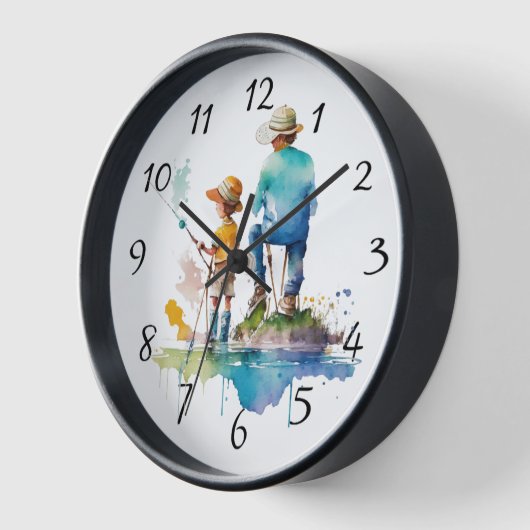 Vader en Zoon Waterverf Illustratie Ai Art (Hoek)