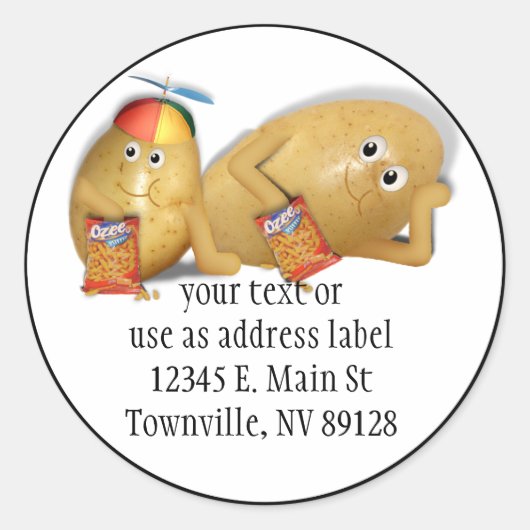 Vader en Zoon-werkkleding Ronde Sticker (Voorkant)