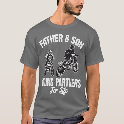 Vader- en zusrijdende partners voor het leven Dirt T-shirt (Voorkant)