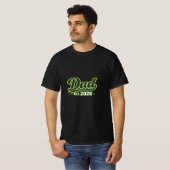 Vader EST. 2026 Retro Typografie T-shirt (Voorkant volledig)