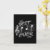 Vader Ever Muzieknotities Musicus Vaderdag Kaart (Gele Bloem)