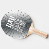 Vader Faux Chrome Ping Pong: Leven Funny Tafeltennisbatje (Zijkant)