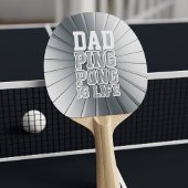 Vader Faux Chrome Ping Pong: Leven Funny Tafeltennisbatje