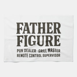 Vader Figuur Pun Dealer Grappige Vader T-shirt Theedoek