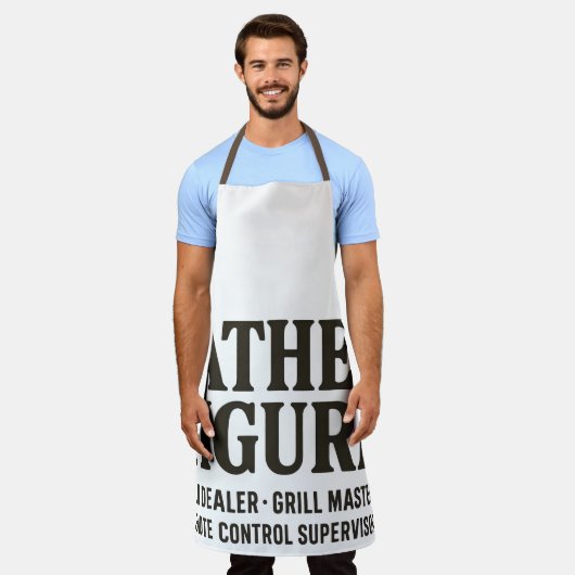 Vader figuur puns dealer grappige vader shirt schort (Gedragen)