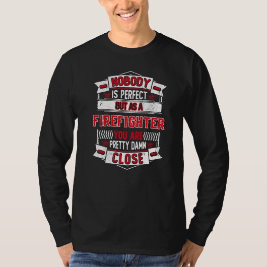 Vader Fireman Firefighter T-shirt (Voorkant)