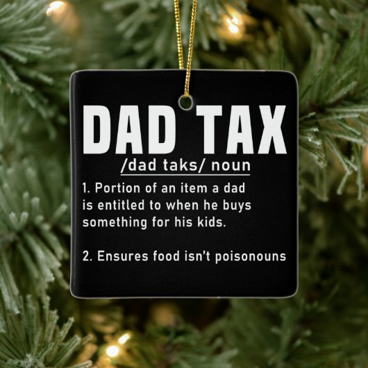 Vader Fiscale Definitie Vaderdag Grappig Vader Coo Keramisch Ornament (Boom)