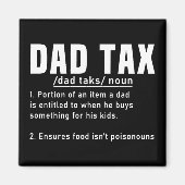 Vader Fiscale Definitie Vaderdag Grappig Vader Coo Magneet (Voorkant)