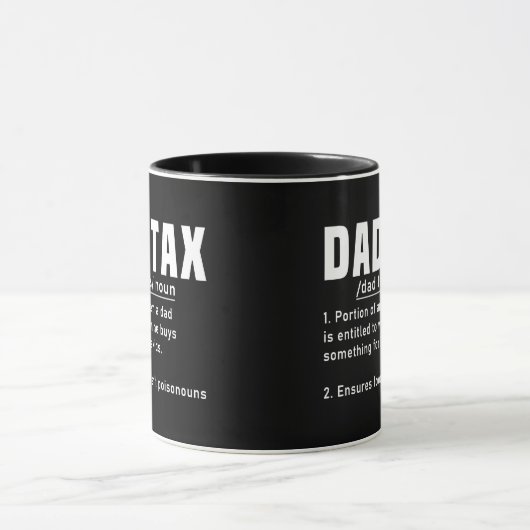 Vader Fiscale Definitie Vaderdag Grappig Vader Coo Mok (Midden)