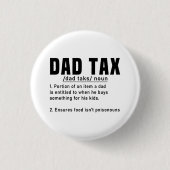 Vader Fiscale Definitie Vaderdag Grappig Vader Coo Ronde Button 3,2 Cm (Voorkant)