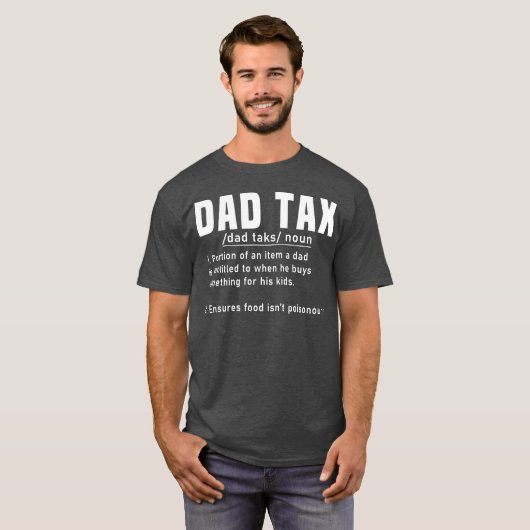 Vader Fiscale Definitie Vaderdag Grappig Vader Coo T-shirt (Voorkant volledig)