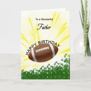 Vader Football Birthday Card Kaart