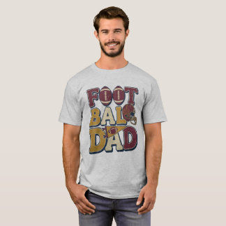 Vader football vintage stijl typografie met helmen t-shirt