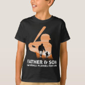 Vader Fort Son die samen honkbal speelt Gift T-shirt (Voorkant)